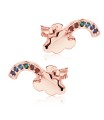 Clouds Rainbow Silver Stud Earring STS-5709 